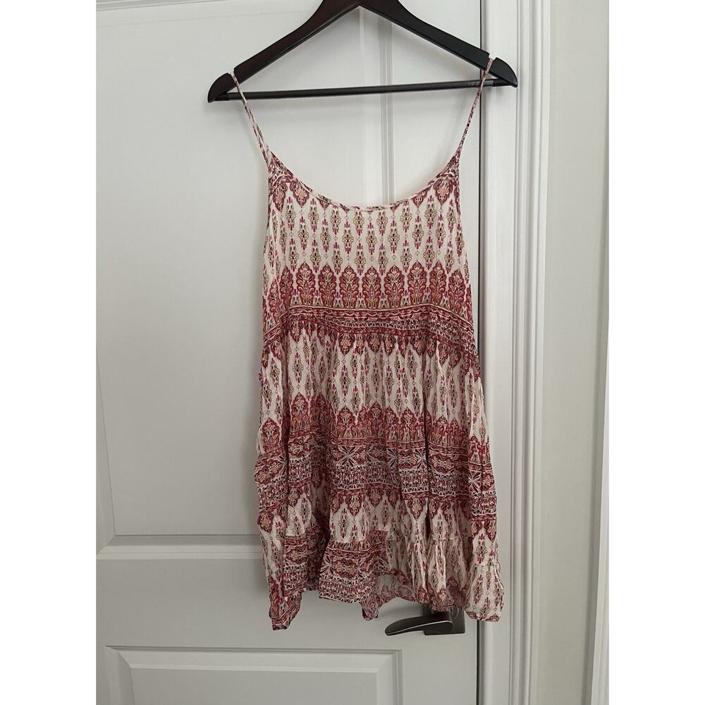 EN CREME women’s mini dress Sz. S boho made in India adjustable straps
